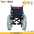 Topmedi Medical Equipment Cadeira de rodas elétrica dobrável de alumínio